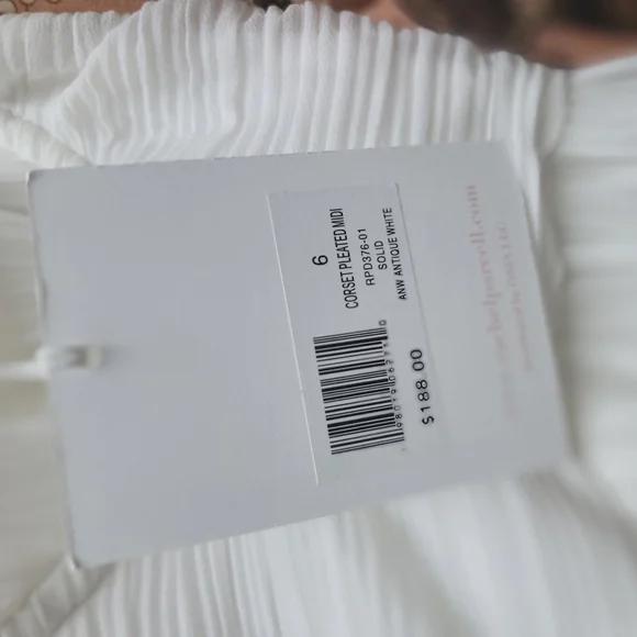 Rachel Parcell White Pleated Halter Sundress - Picture 4 of 5